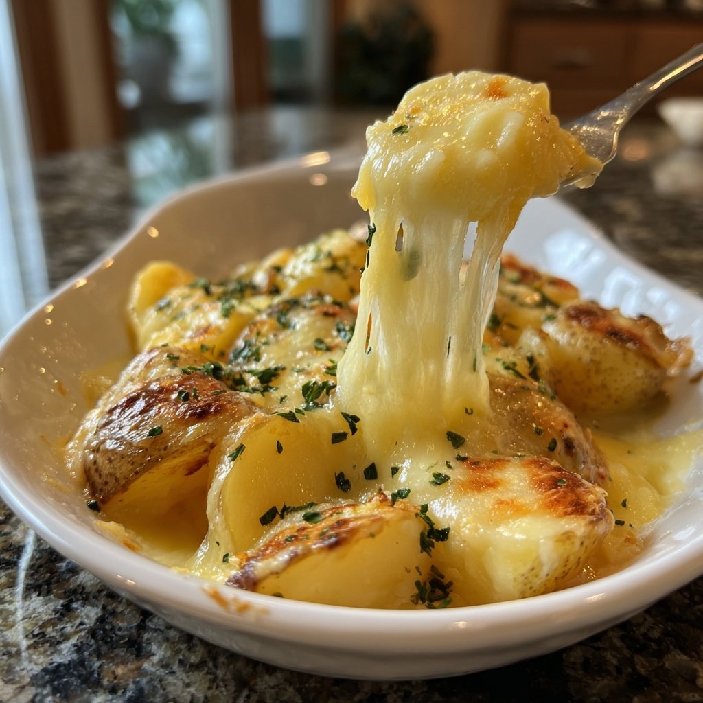 Klassisches Raclette mit Kartoffeln