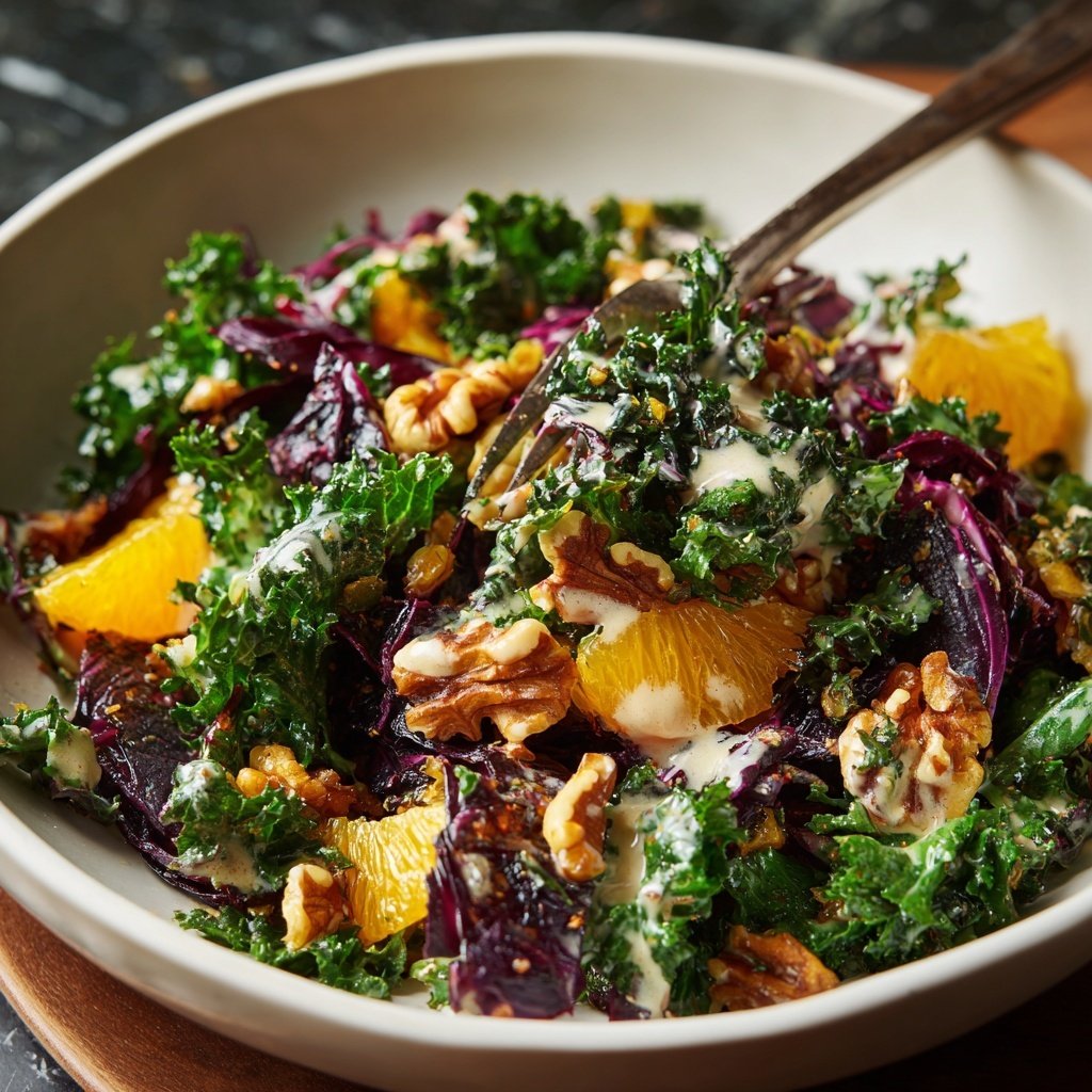 Gerösteter Rotkohl Salat | Vegan & Schnell Rezept