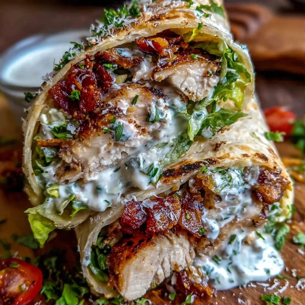 Hähnchen Caesar Wrap