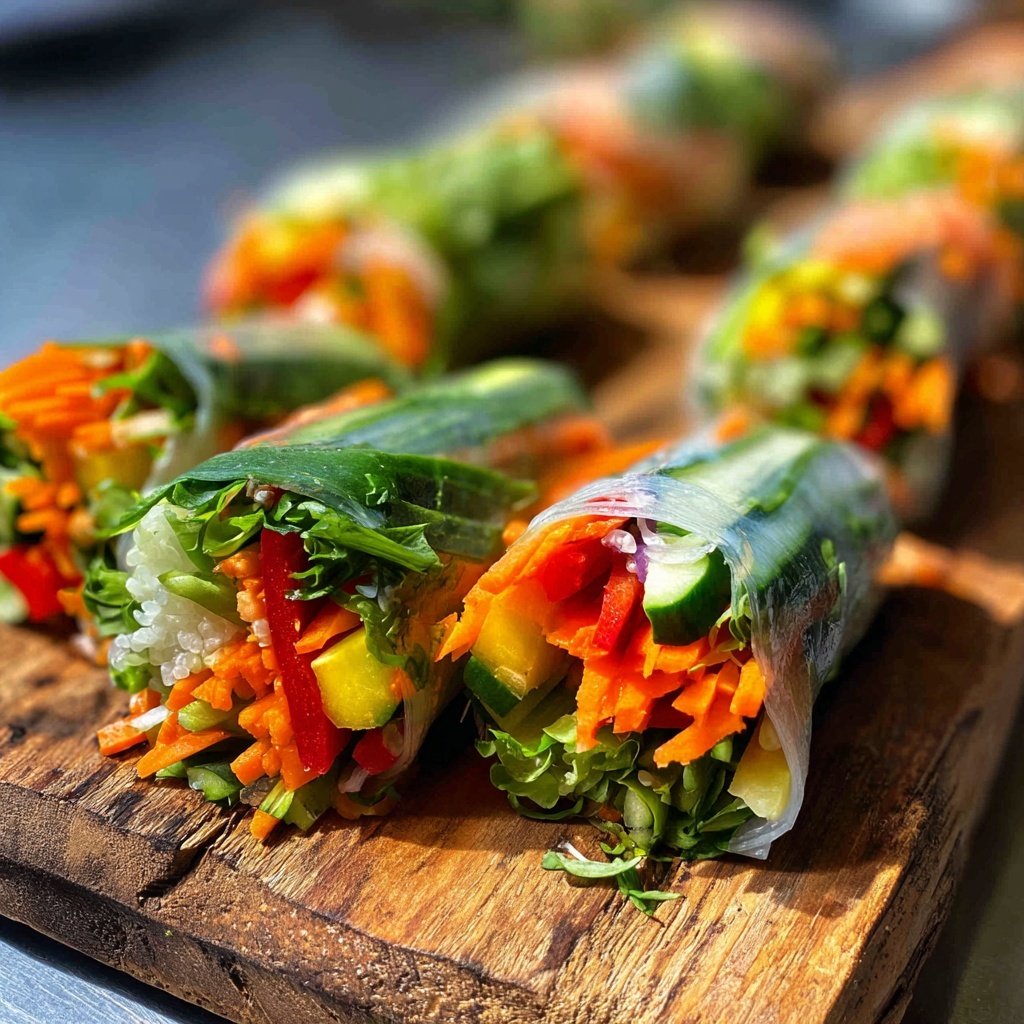 Gemüse Sushi Rollen Wrap