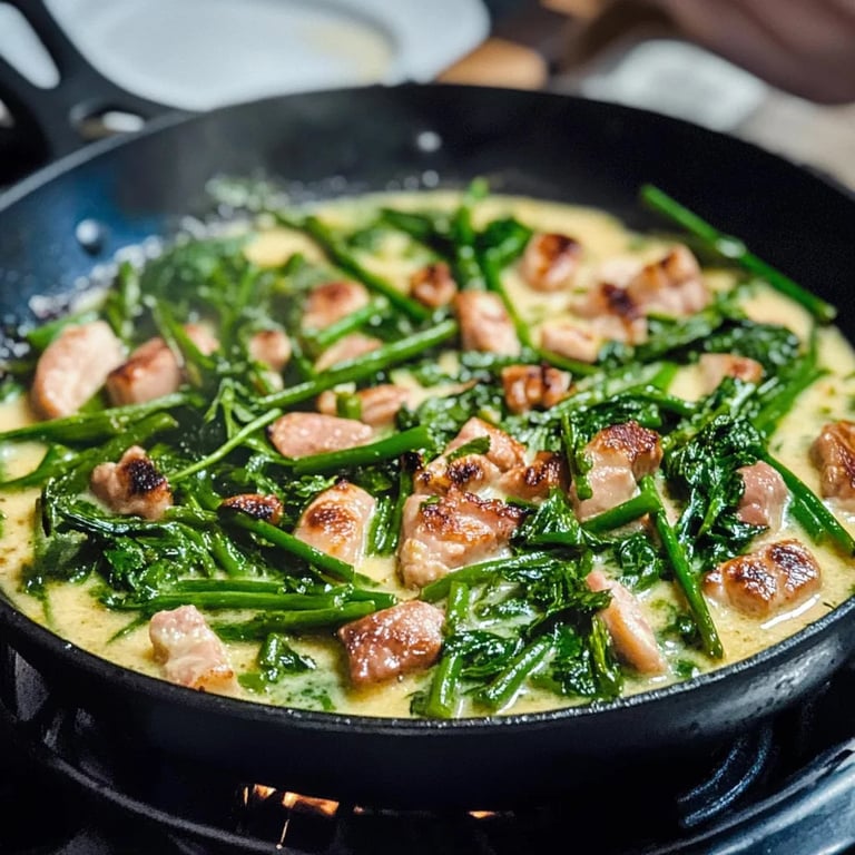 Grüne Bohnen in Rahmsauce