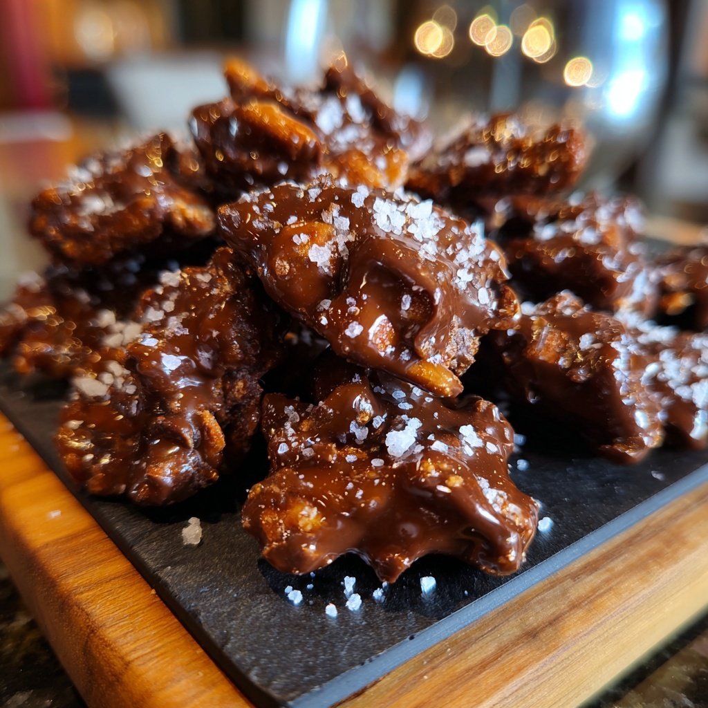 Knusprige Schoko-Gebrannte Mandeln