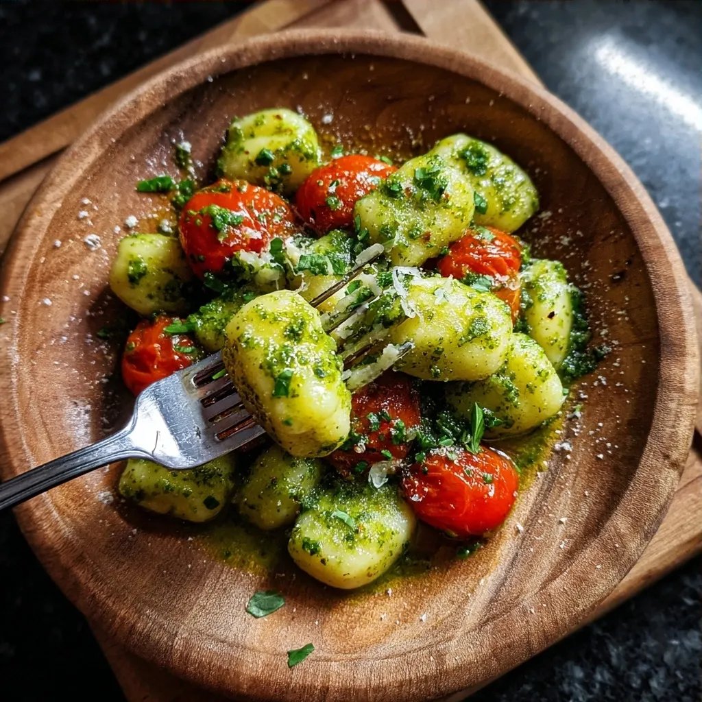 Gnocchi mit Pesto Tomate
