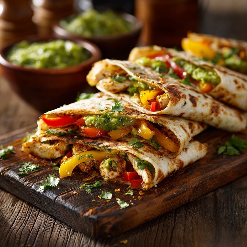 Puten-Fajitas mit Salsa Verde