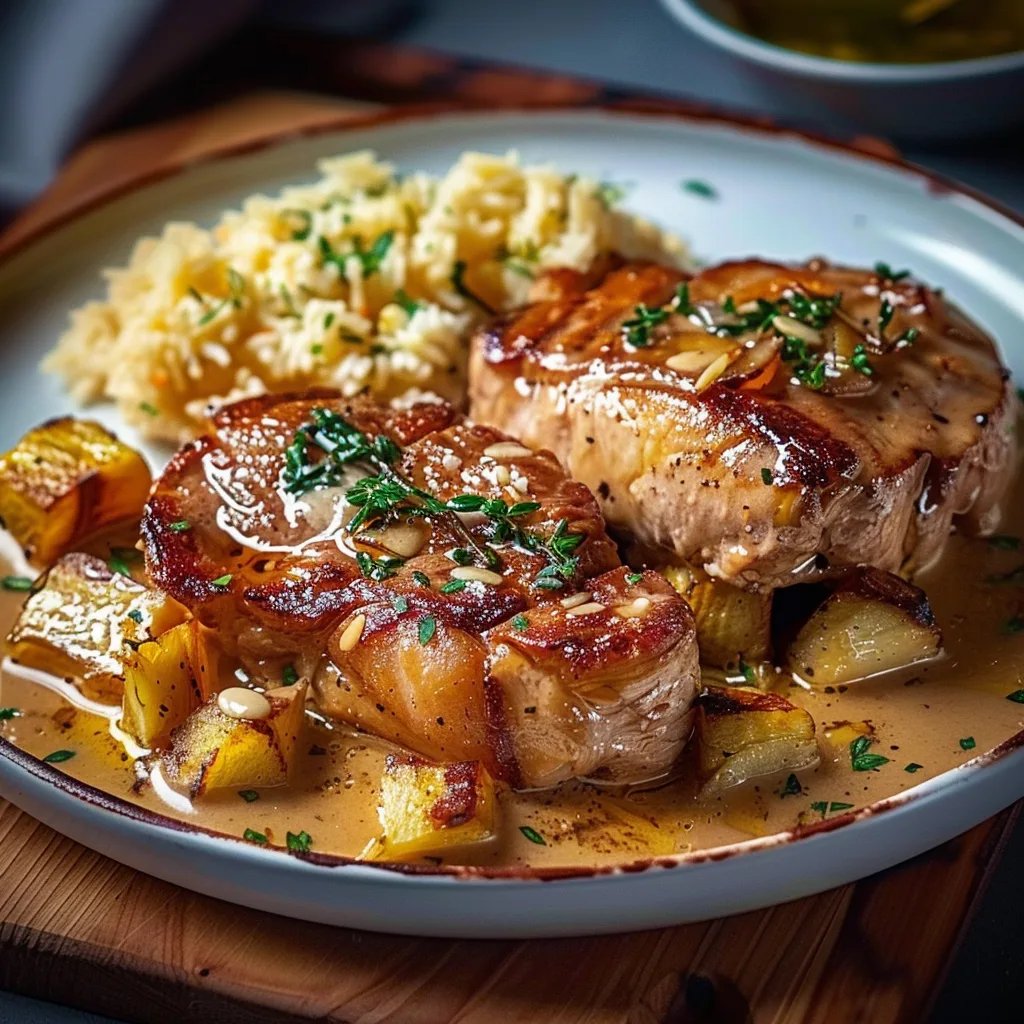 Zwiebel-Sahne-Hähnchen