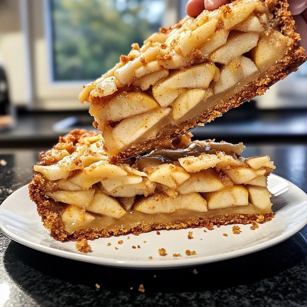 Saisonal-Festlicher Bratapfelkuchen mit Marzipan