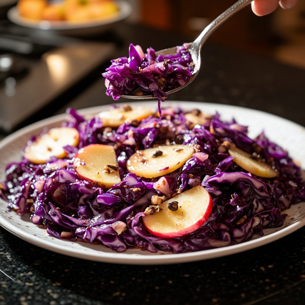 Rotkohl mit Äpfeln und Nelken