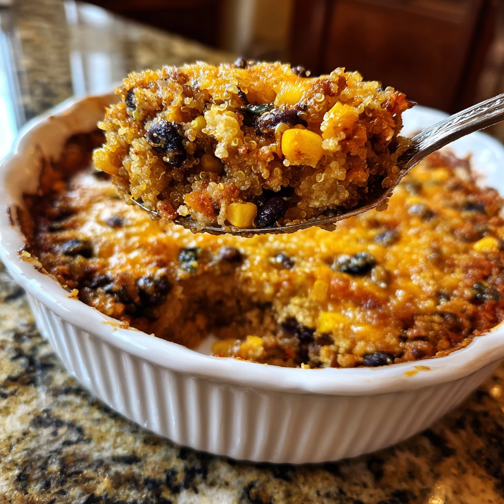 Südwestliches Puten-Quinoa-Bake