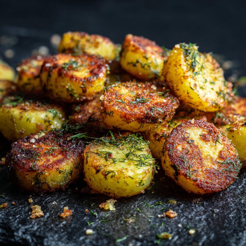 Knusprige Dillgurken-Kartoffeln