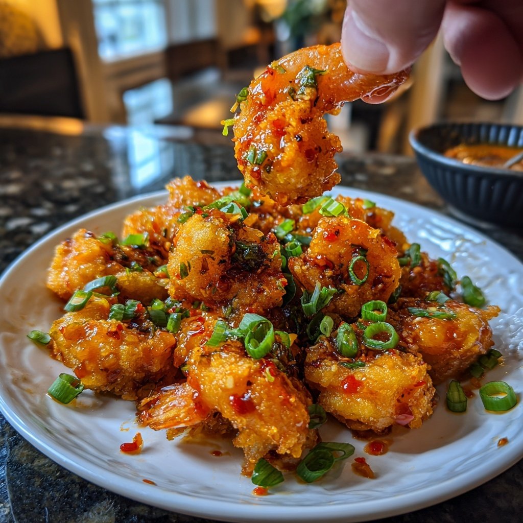 Luftfritteuse Bang Bang Garnelen