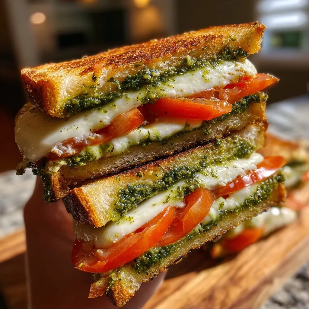 Sandwich Caprese Pesto