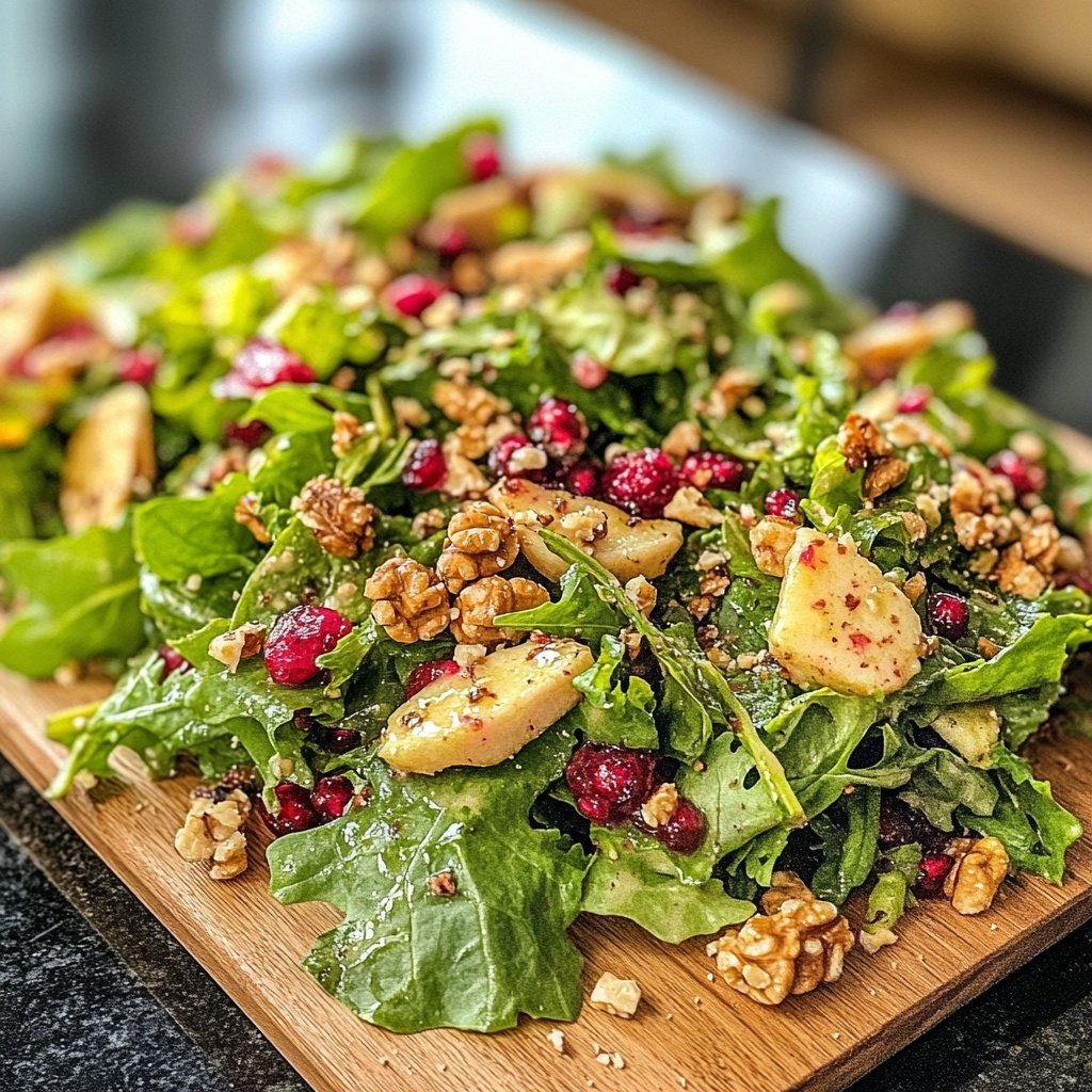 Feldsalat mit Walnüssen und Granatapfel