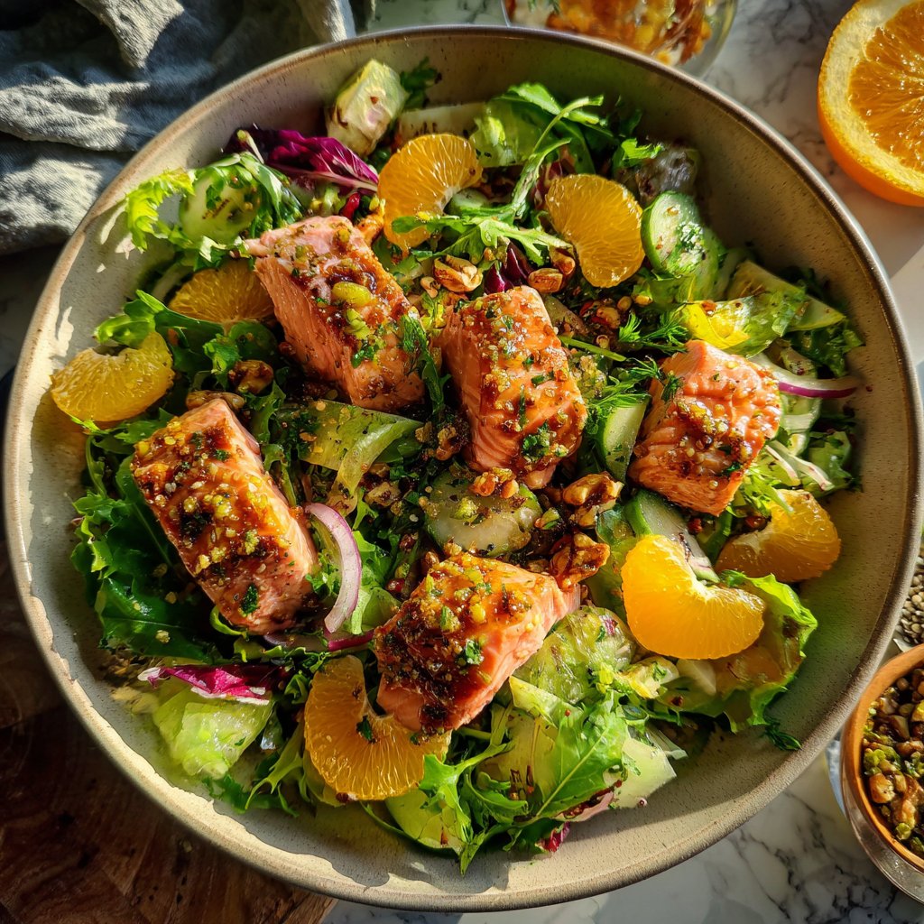 Zesty Citrus Salmon Salad