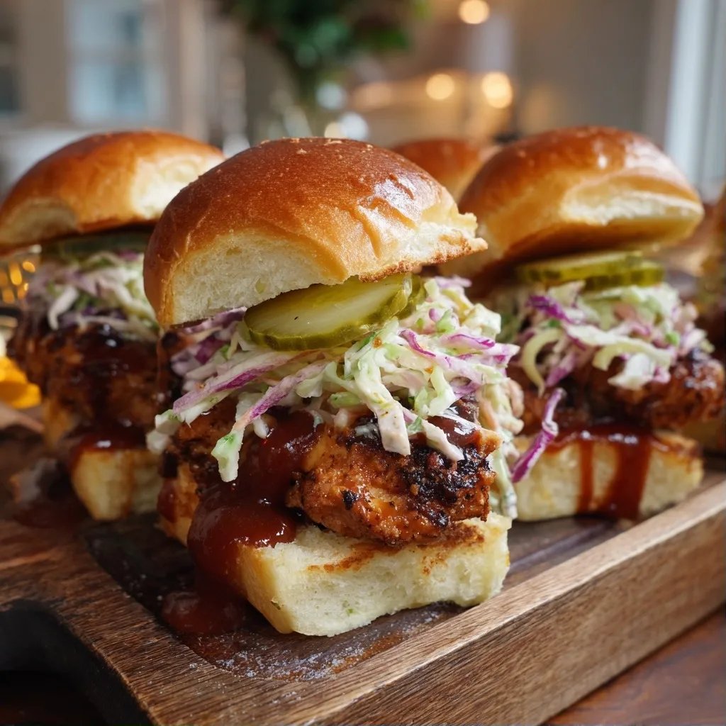 BBQ-Hähnchen-Slider