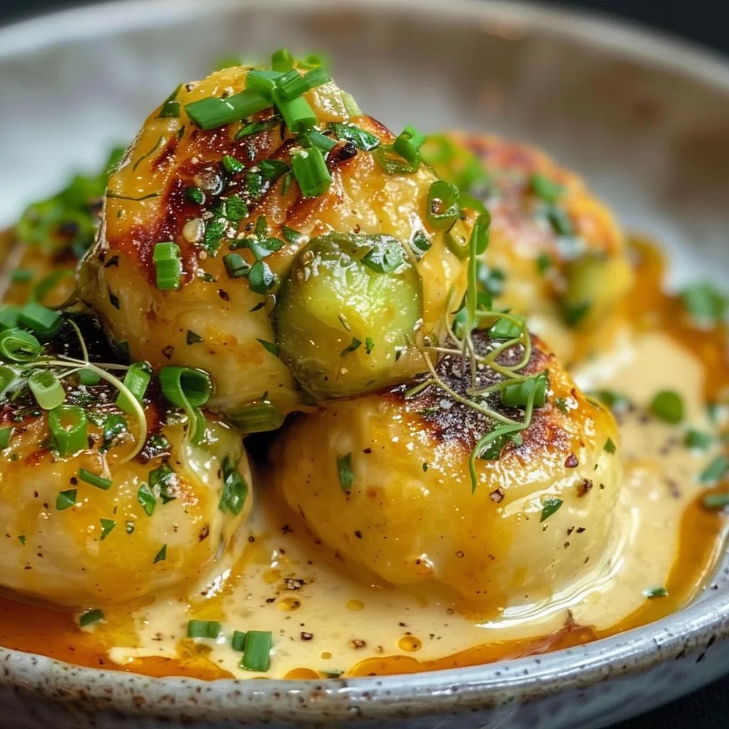 Rosenkohl in Frischkäse Senfsauce