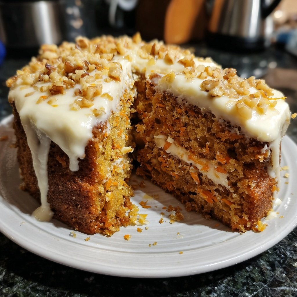 Karotten-Walnuss-Kuchen-Delight