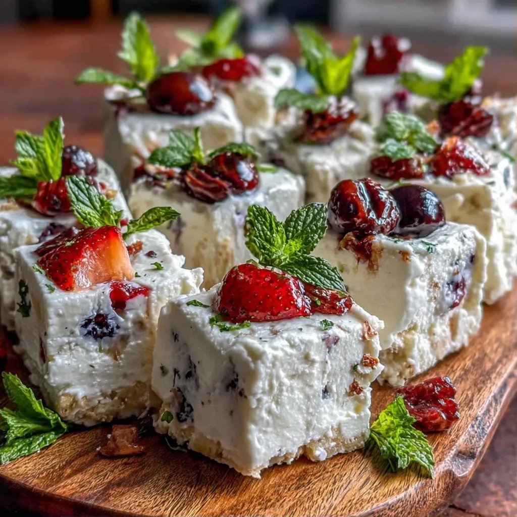 Beeren Joghurt Eis Bites