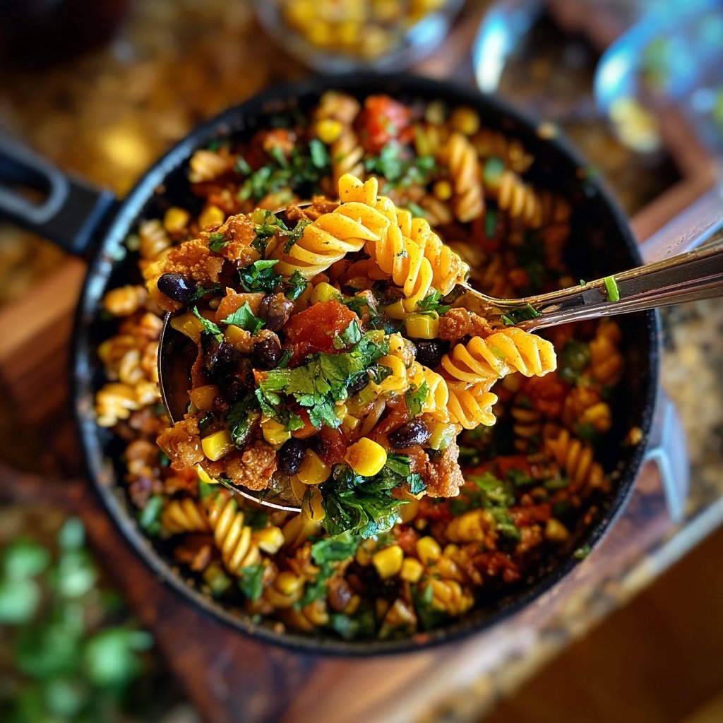 Einfache Taco-Pasta-Salat-Variationen