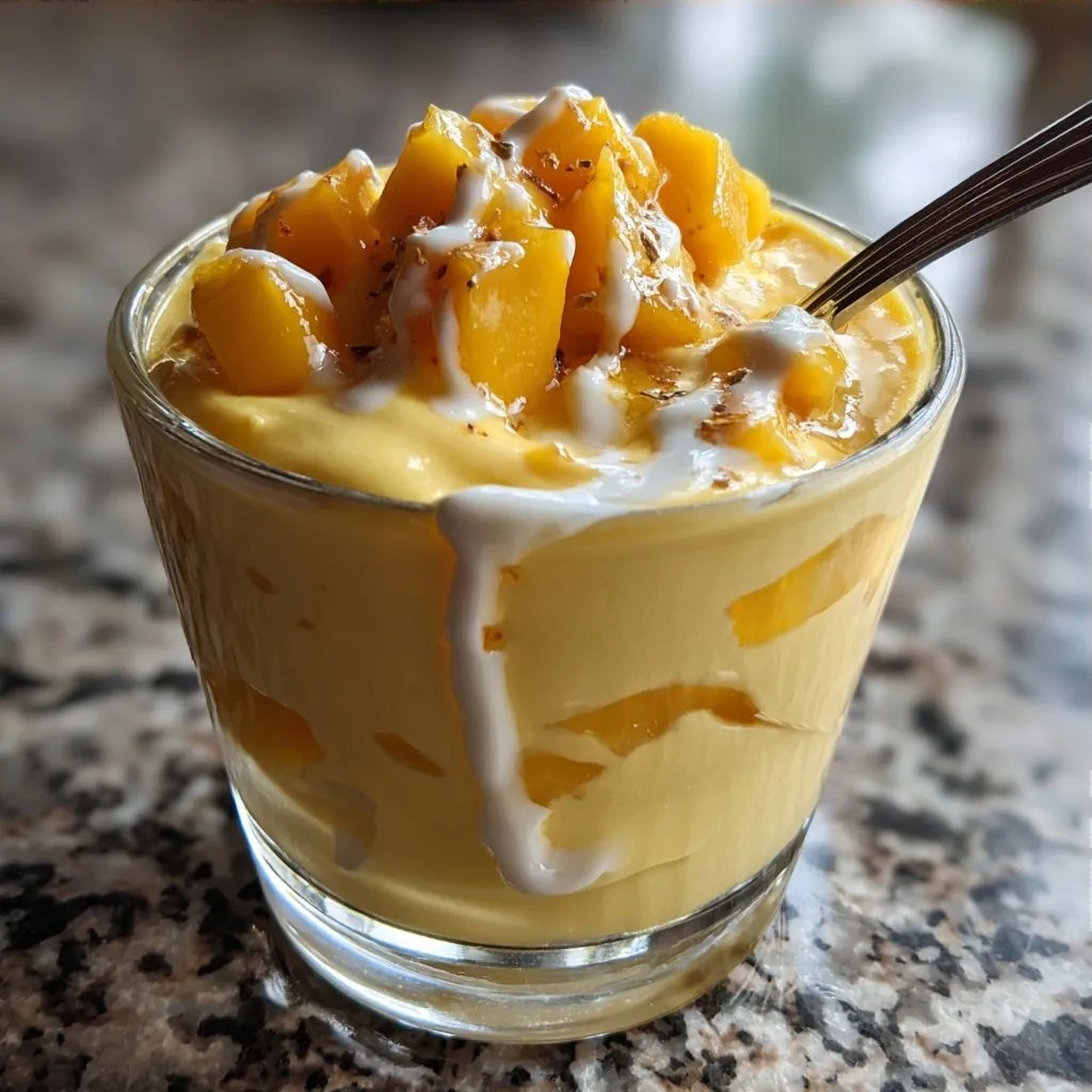 Mango Creme im Glas