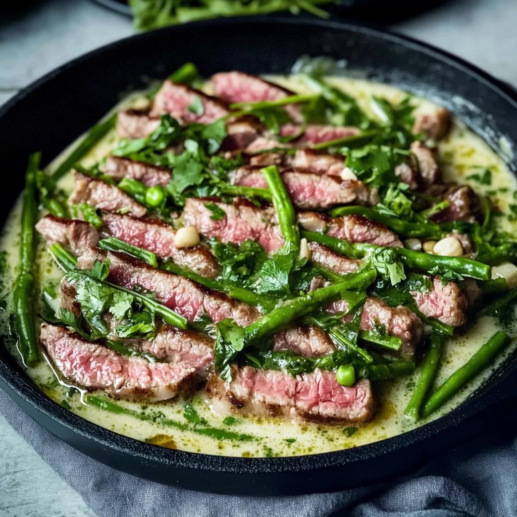 Grüne Bohnen in Rahmsauce