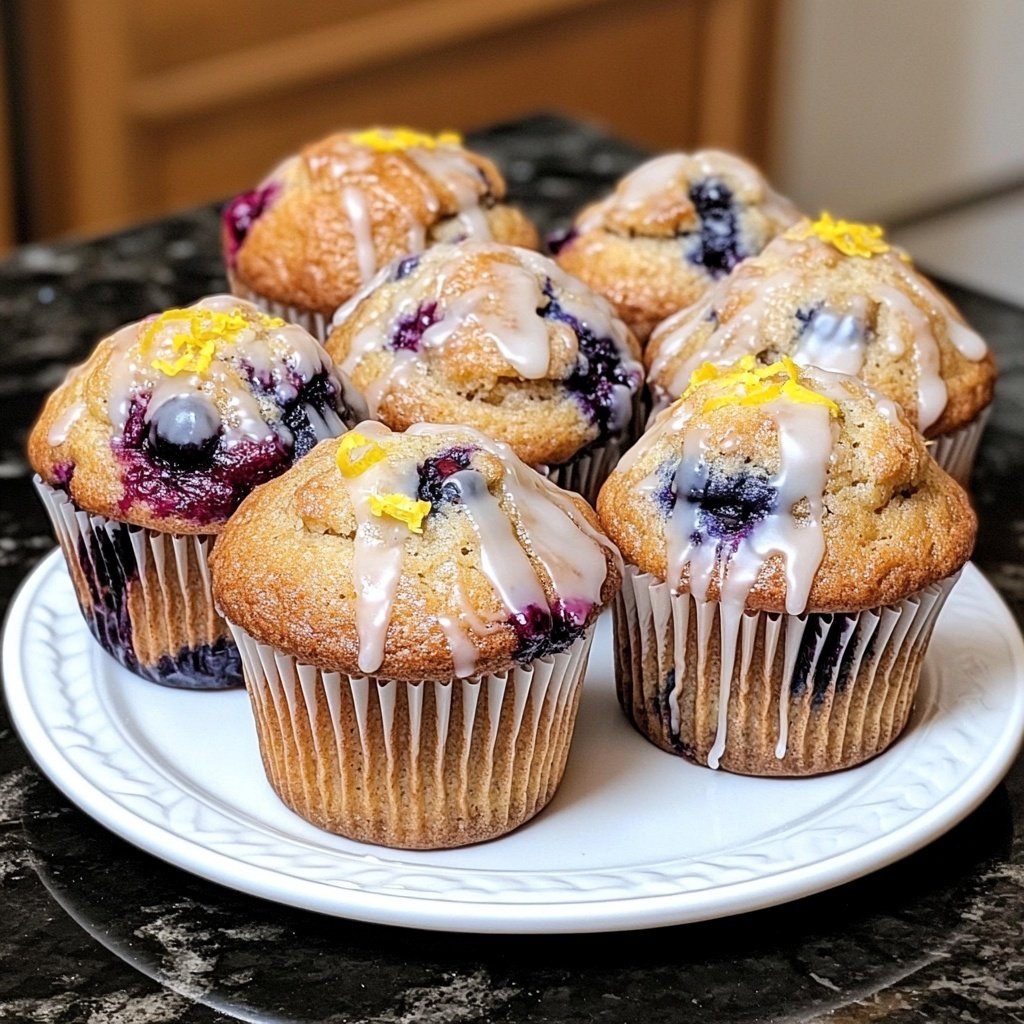 Meyer Zitronen Blaubeer Muffins