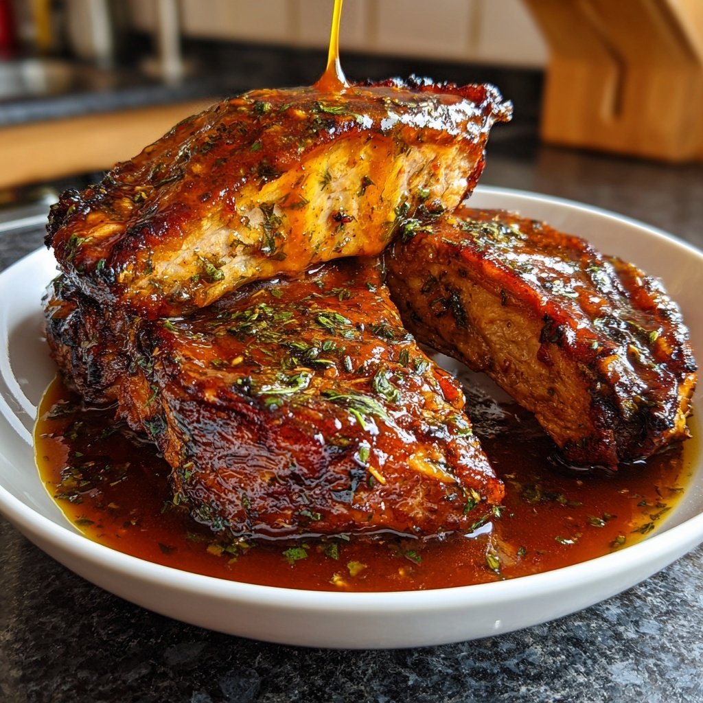 Langsam Kocher Schweinekotelett Soße