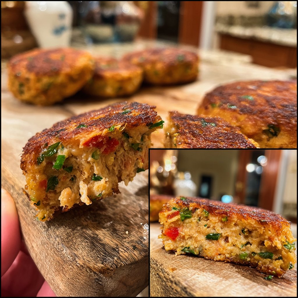 Herzhafte Lachsfrikadellen mit Paprika