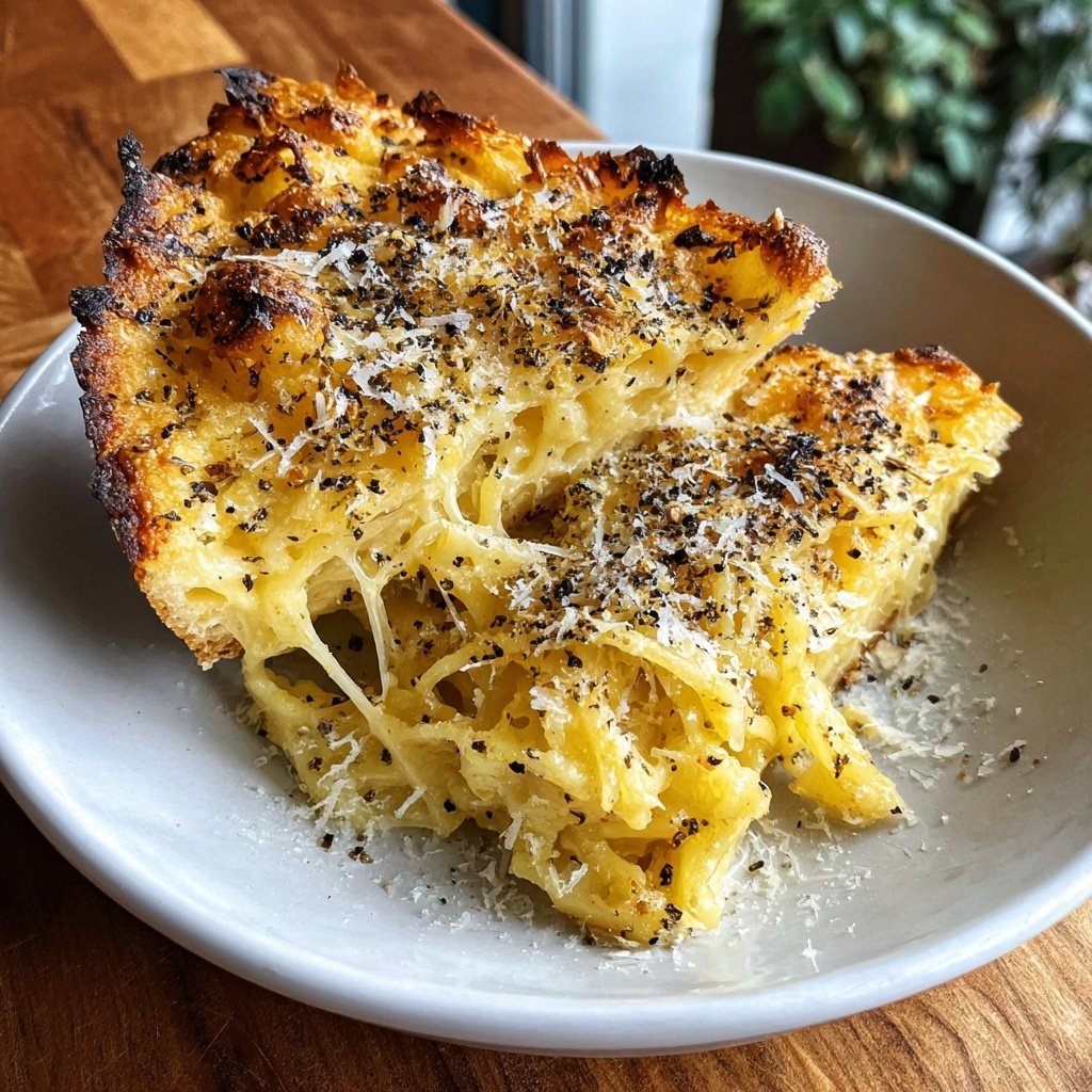 Cacio e Pepe Kuchen cremig Käse