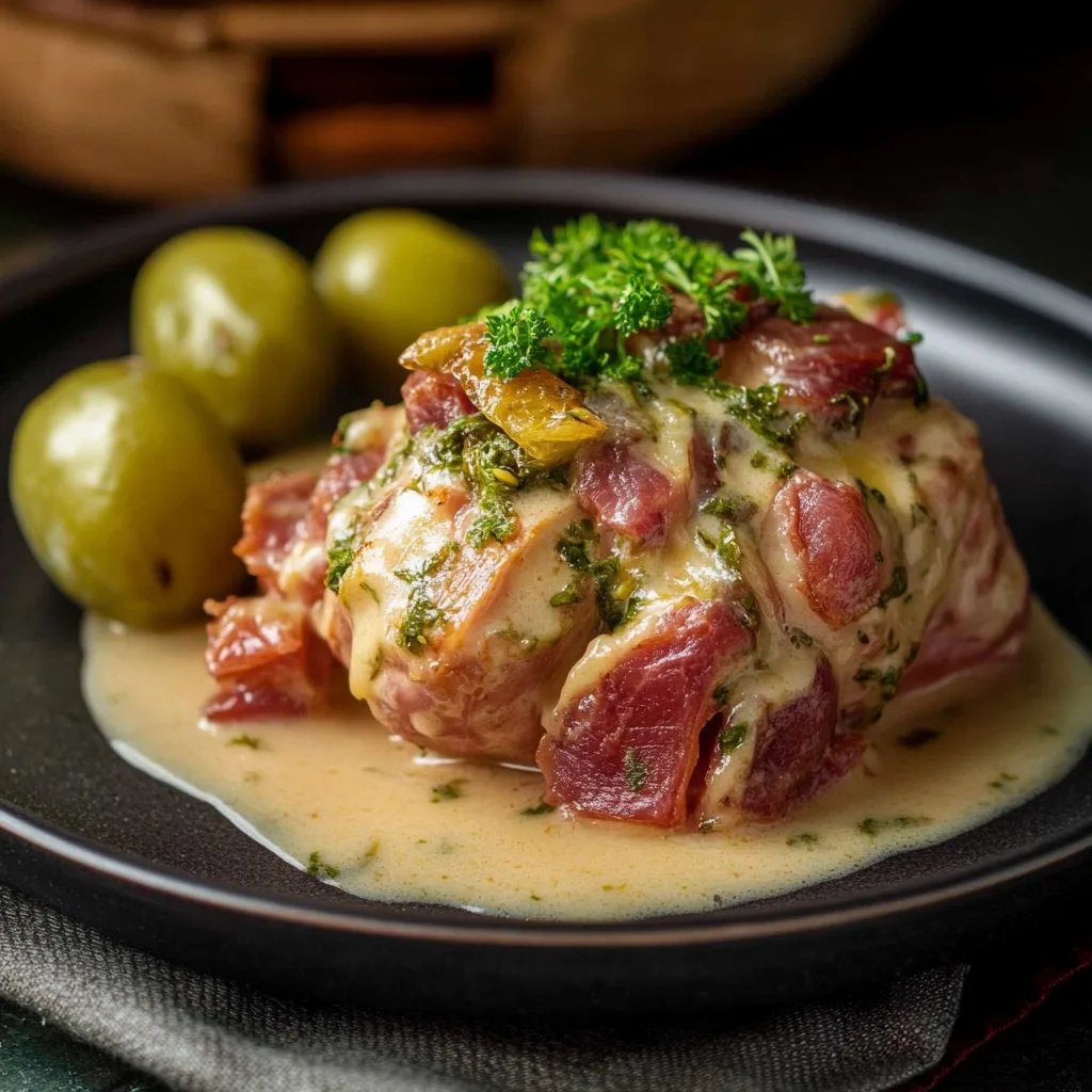 Rahm-Rosenkohl mit Speck und cremiger Soße