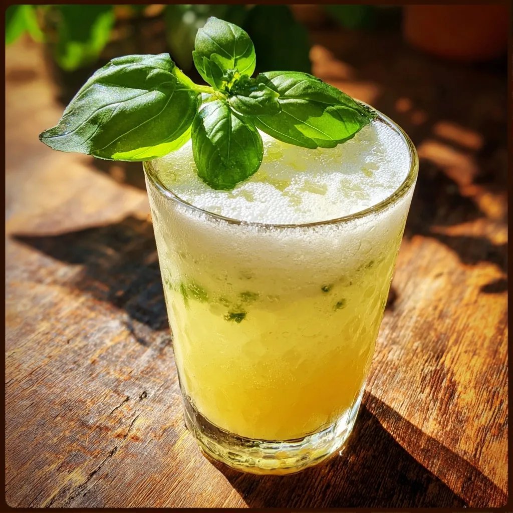 Zitrone Basilikum Limonade