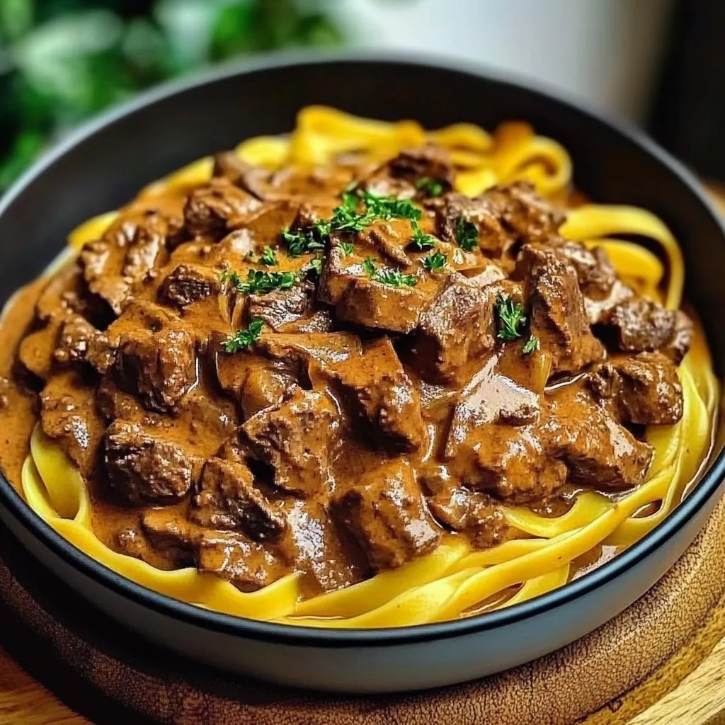 Einfaches Rindergeschnetzeltes Stroganoff: Ein Unglaubliches Ultimatives Rezept