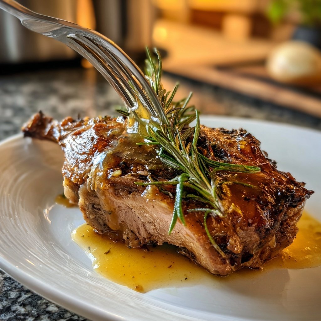 Roastlamm mit Rosmarin Jus